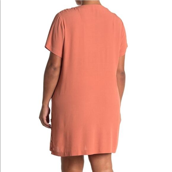 Madewell Side-Button Easy Dress Peach Size Small - Picture 8 of 8